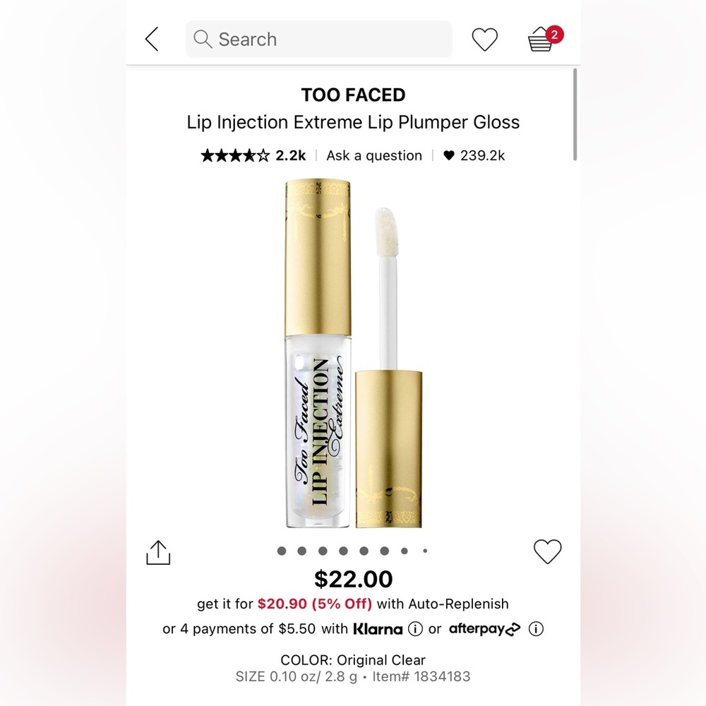 Too Faced Lip Injection Extreme